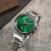 Classic Chronograph Wooden Watch Ebony Green Limited Edition - Afbeelding 2